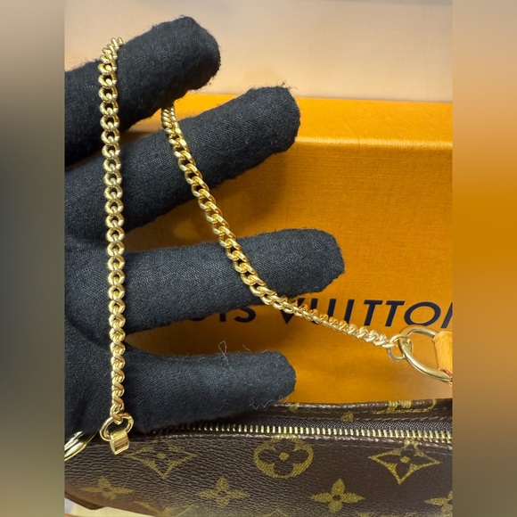 LOUIS VUITTON-VI0011 Petit Bucket Pochette Monogram Canvas - Picture 5 of 10